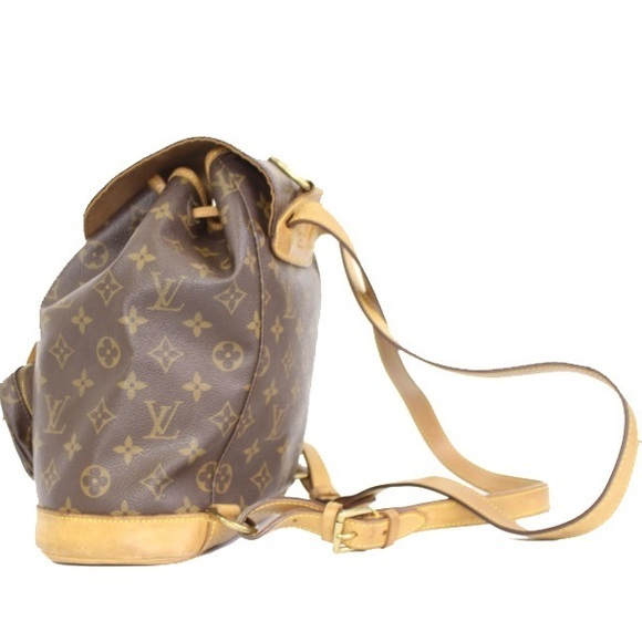 Louis Vuitton Montsouris MM Monogram Rucksack Brown - Picture 2 of 9